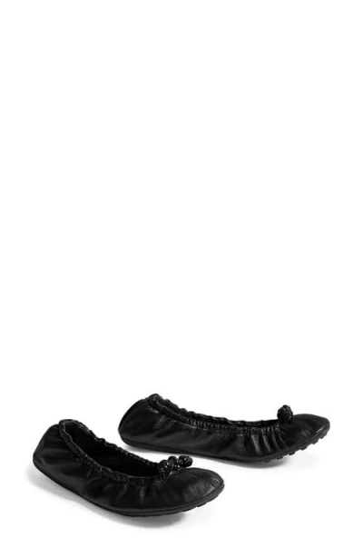 Bottega Veneta Fantasmina Ballerina Flat In Black