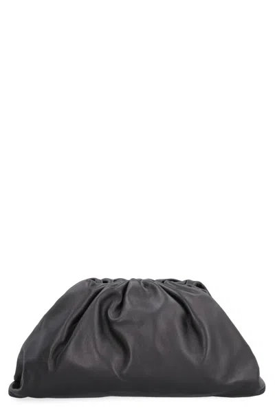 Bottega Veneta Fashionable Black Leather Clutch For Women