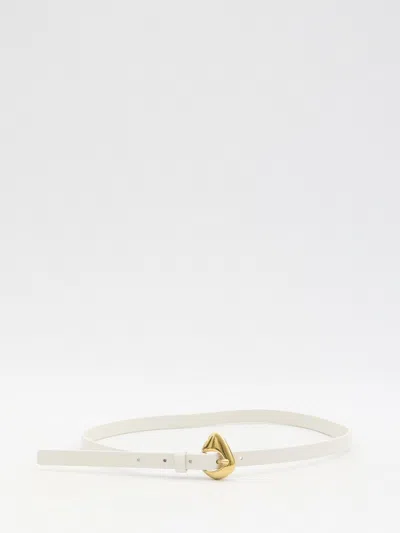 Bottega Veneta Women Fin Belt In White