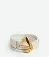 Bottega Veneta Women Fin Belt In Chalk