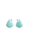 Bottega Veneta Boucles D'oreilles Fin Petit Format In Blue
