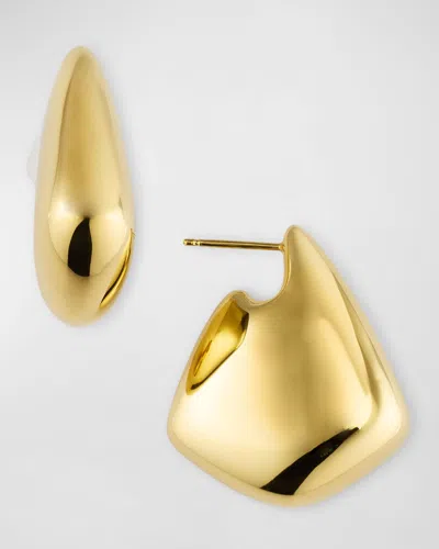 Bottega Veneta Fin Large 18k Gold-plated Earrings