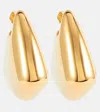 Bottega Veneta Fin Large 18kt Gold-plated Earrings In Gold