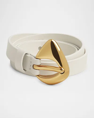 BOTTEGA VENETA FIN MEDIUM LEATHER BELT