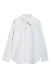 Bottega Veneta Fine Check Button-up Shirt In Brown/ Bay Leaf