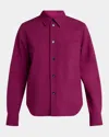 Bottega Veneta Fine Viscose Silk Twill Button-down Shirt