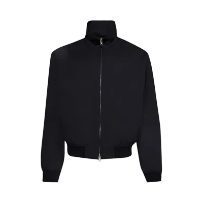 Pre-owned Bottega Veneta Fine Wool Blouson 'midnight Blue' | Men's Size 52