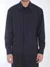 Bottega Veneta Thin Wool Shirt In Blue
