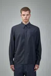 Bottega Veneta Thin Wool Shirt In Blue