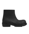 Bottega Veneta Fireman Ankle Boots In Black