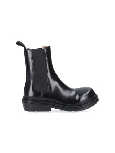 Bottega Veneta 'fireman' Chelsea Ankle Boots In Black  
