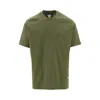 Bottega Veneta Green Crewneck T-shirt With Mushroom Embroidery On The Front In Cotton Man In Green