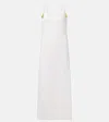 Bottega Veneta Embellished Open-knit Cotton And Silk-blend Midi Dress In White