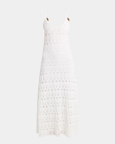BOTTEGA VENETA FISH LACE SLEEVELESS DRESS