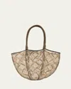 Bottega Veneta Fishnet Sardine Tote Bag In 9464 Beige Fon Fo