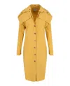 Bottega Veneta Fitted Shirt Dress With Collared Neckline And Oversized Pockets