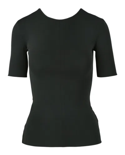 Bottega Veneta Fitted Short Sleeve Shirt In Black