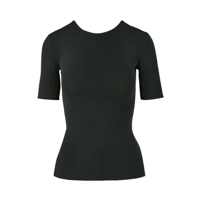 Pre-owned Bottega Veneta Fitted Short Sleeve Shirt 'black' | Women's Size 40