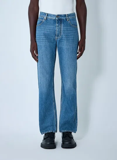 Bottega Veneta Cotton Denim Jeans In Blue