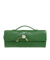 Bottega Veneta Flap Clutch In Green