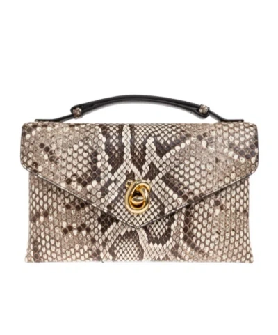 Bottega Veneta Flap Handbag In Animal Print