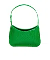 Bottega Veneta Flap Intrecciato Shoulder Bag In Green