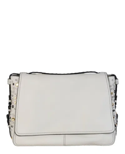 Bottega Veneta Flap Leather Messenger Bag