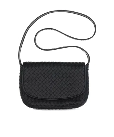 Bottega Veneta Flap Shoulder Bag In Black