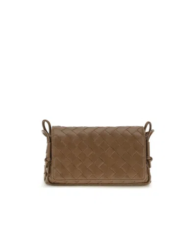 Bottega Veneta Flap Shoulder Bag In Green