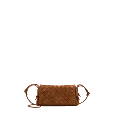 Bottega Veneta Flap Shoulder Bag In White