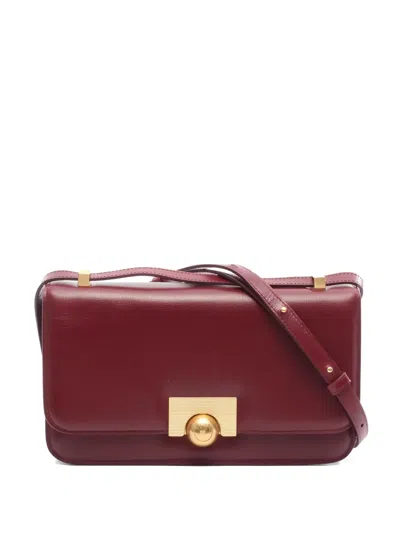 Pre-owned Bottega Veneta Flap-top Leather Cross Body Bag In Red