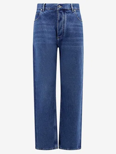 Bottega Veneta Flared Jeans In Medium Indigo Wash In Blue