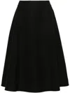 BOTTEGA VENETA FLARED COTTON MIDI SKIRT