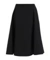Bottega Veneta Flared Cotton Skirt For Women In Black
