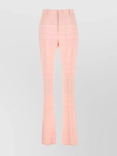 BOTTEGA VENETA FLARED HEM CHECKED PATTERN PANT
