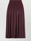 Bottega Veneta Flared High-waisted Midi Pleated Skirt
