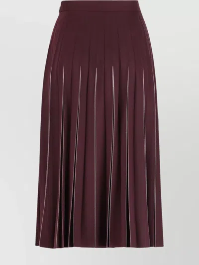 Bottega Veneta Flared High-waisted Midi Pleated Skirt
