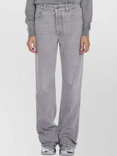Bottega Veneta Flared Leg Denim Trousers