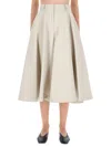 Bottega Veneta Flared Pants In Neutral