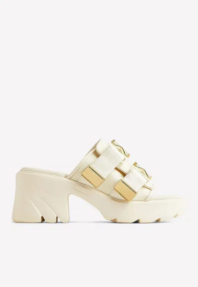 Bottega Veneta Flash 80 Padded Sandals In White