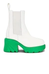 Bottega Veneta Flash Ankle Boots In White & Parakeet