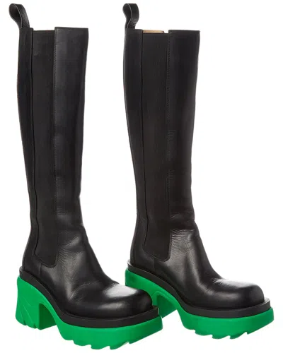 BOTTEGA VENETA BOTTEGA VENETA FLASH LEATHER BOOT (AUTHENTIC PRE-OWNED)