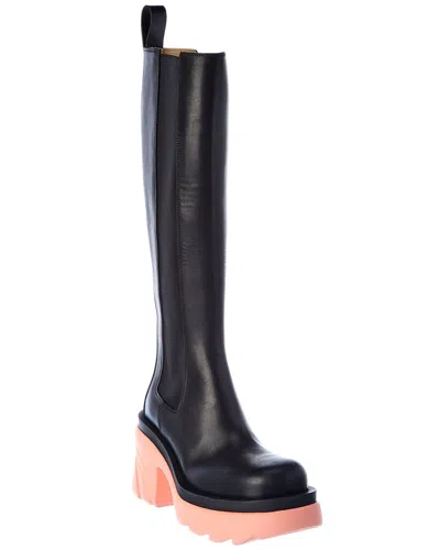 Bottega Veneta Flash Leather Boot In Animal Print