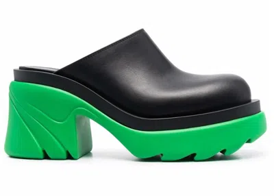 Pre-owned Bottega Veneta Flash Mule (women's) Sneakers In Black/green