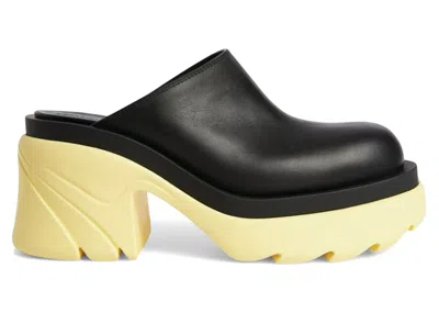 Pre-owned Bottega Veneta Flash Mules (women's) Sneakers In Black/yellow In Multi