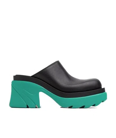 Bottega Veneta Flash Platform Mules In Black