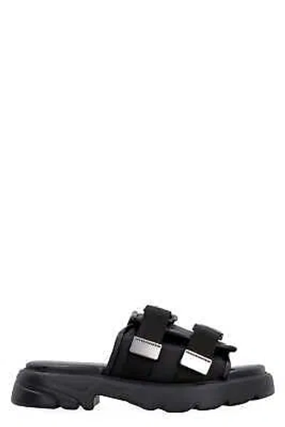 Pre-owned Bottega Veneta Flash Technical Fabric Sandal In Black