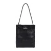 Bottega Veneta Flat Andiamo Messenger Bag In Black