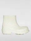 Bottega Veneta Women Fireman Intreccio Ankle Boots In White