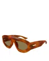 Bottega Veneta Flat Directional Sunglasses, 52mm In Avana
